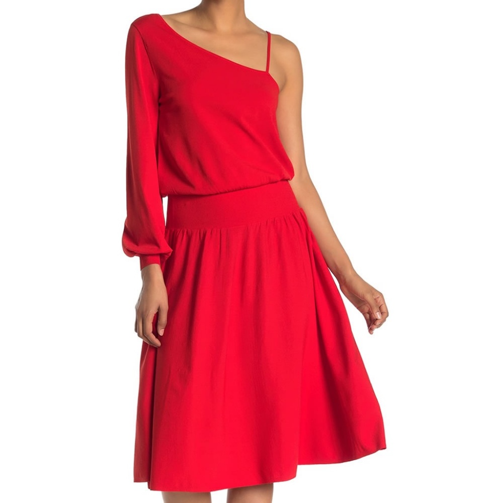 A.L.C. Shara One-Shoulder Midi Dress